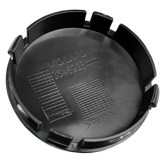 Dekielki Zaślepki Kapsle Znaczki do felg Volvo - 60mm - Czarny - 4 szt.